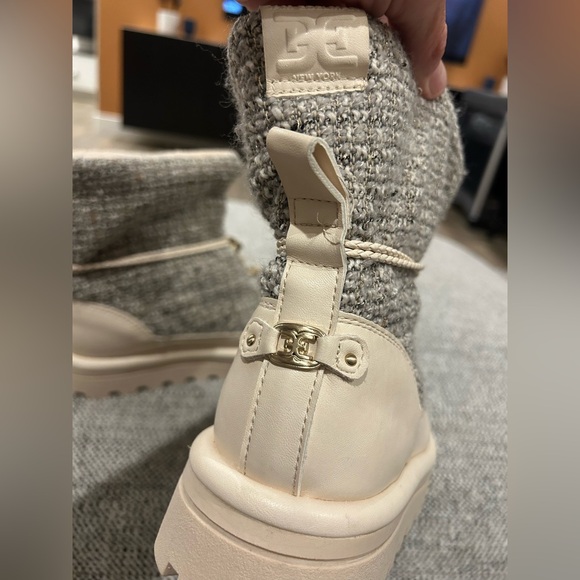 Sam Edelman Gray and Cream Ankle Boots - Picture 12 of 12